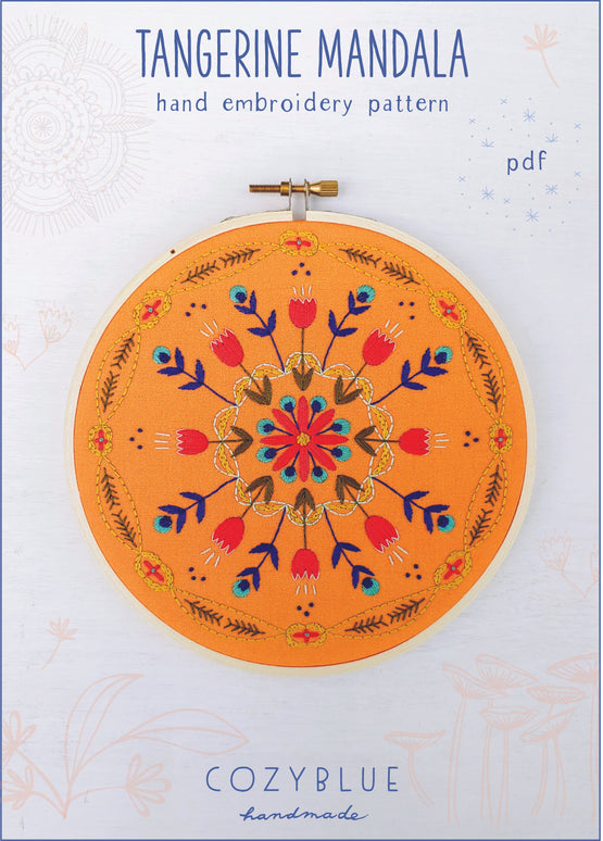 tangerine mandala PDF pattern
