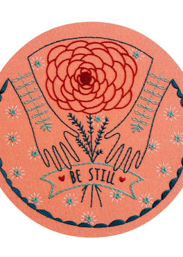be still pre-printed fabric embroidery pattern