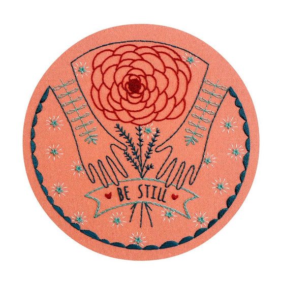 be still pre-printed fabric embroidery pattern