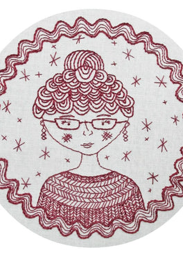 captain's wife pre-printed fabric embroidery pattern