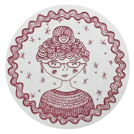 captain's wife pre-printed fabric embroidery pattern