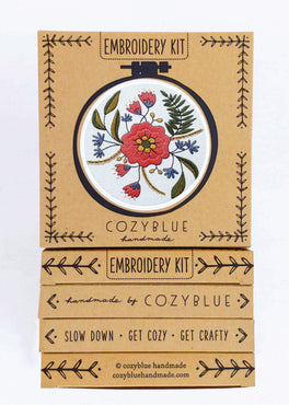 april flowers embroidery kit