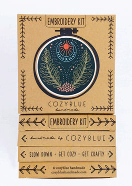 blue moon embroidery kit