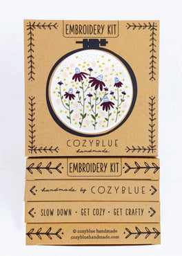 coneflower magic embroidery kit