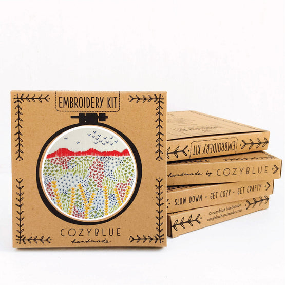 evening walk embroidery kit