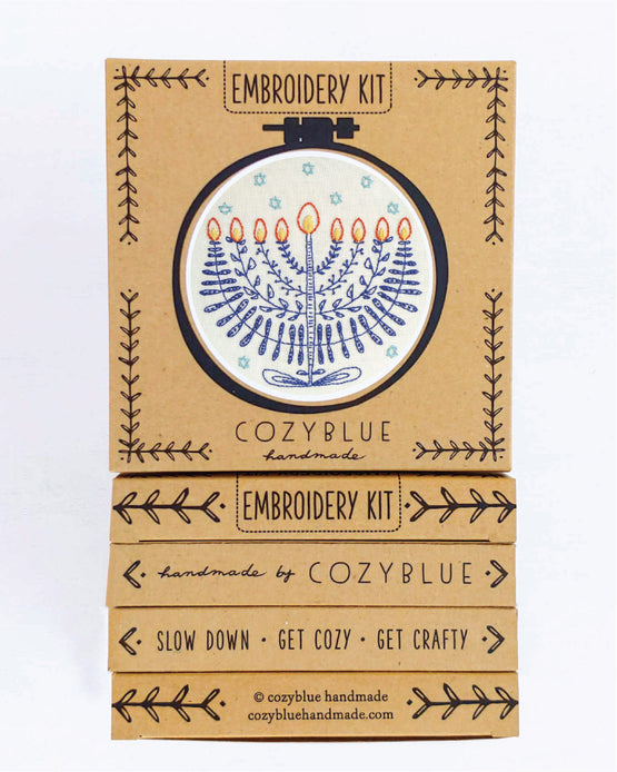 festival of lights embroidery kit