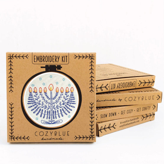 festival of lights embroidery kit
