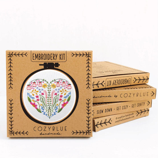 full heart embroidery kit