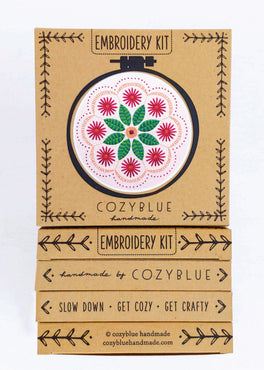 garden mandala embroidery kit [last chance!]
