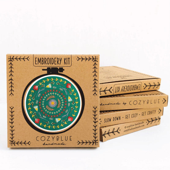 greenery embroidery kit