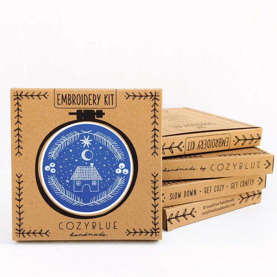 holiday home embroidery kit