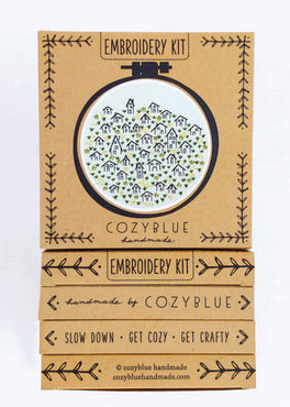 it takes a village embroidery kit