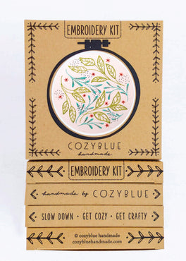 leaf dance embroidery kit