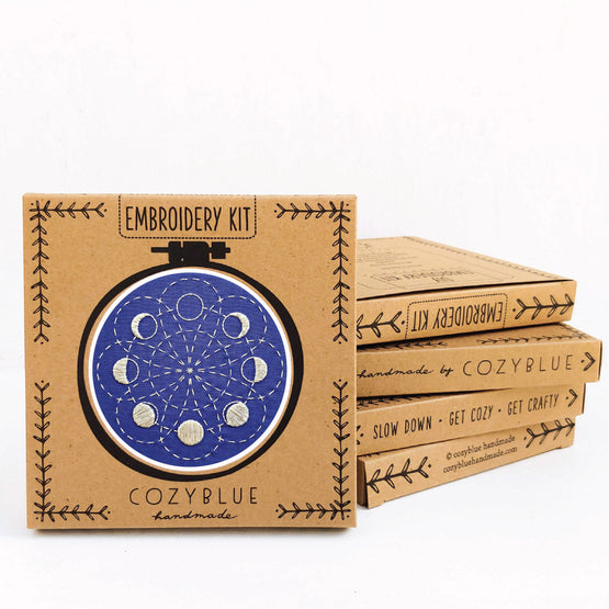 lunar blossom embroidery kit