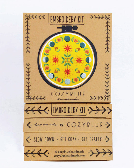 moon flow embroidery kit