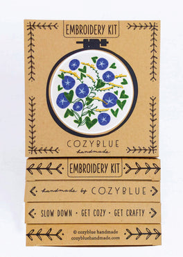 morning glory embroidery kit