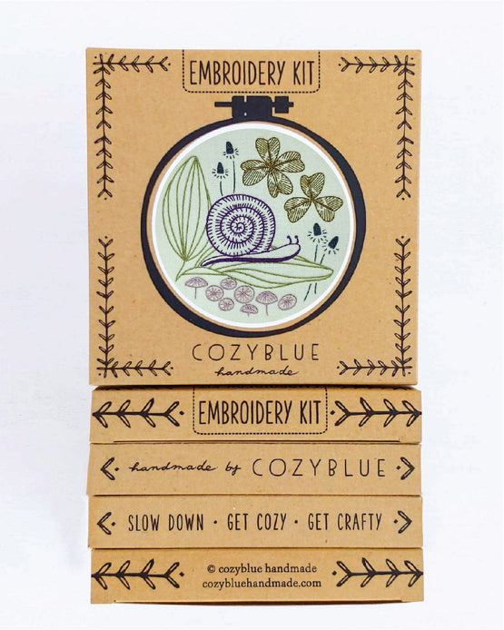 slow + steady embroidery kit