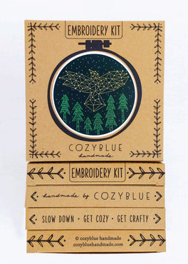 the crow embroidery kit