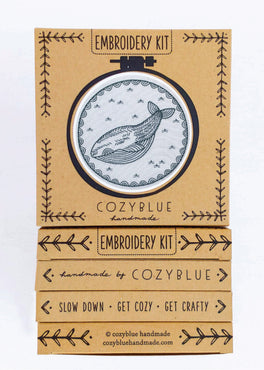 whale of a time embroidery kit