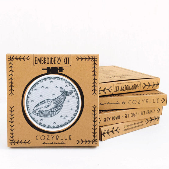 whale of a time embroidery kit