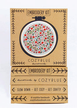 wildflower meadow embroidery kit