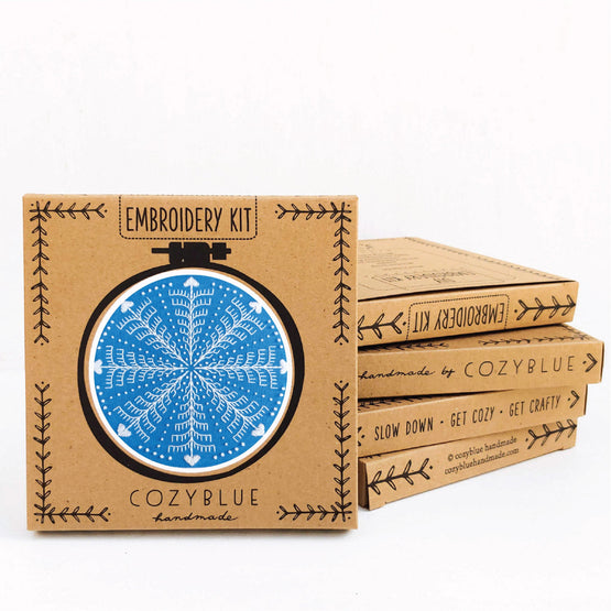 winter snowflake embroidery kit
