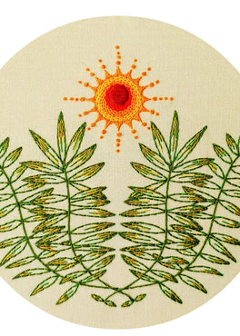 high noon pre-printed fabric embroidery pattern