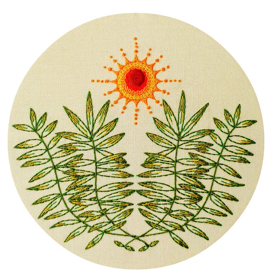 high noon pre-printed fabric embroidery pattern