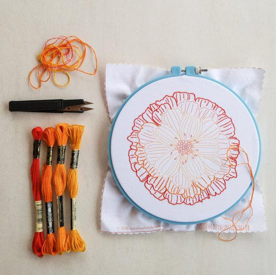 merry gold embroidery kit