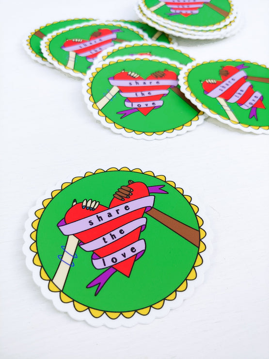 share the love sticker