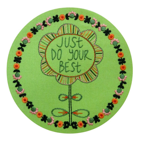 just do your best pre-printed fabric embroidery pattern