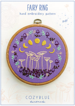 fairy ring PDF embroidery pattern