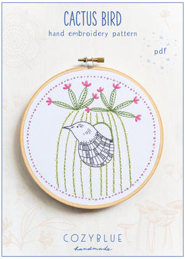 cactus bird PDF pattern