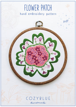 flower patch PDF pattern