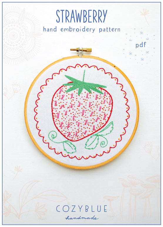 strawberry PDF pattern