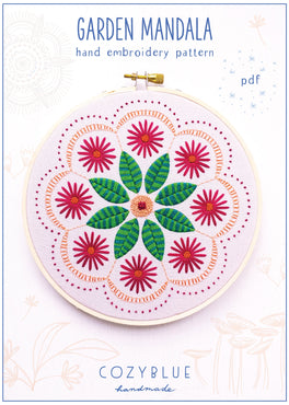 garden mandala PDF pattern
