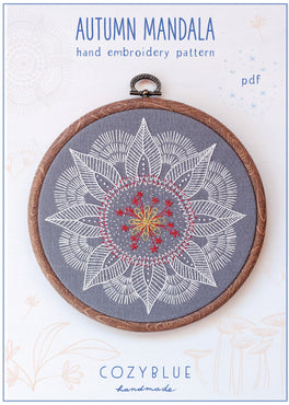 autumn mandala PDF pattern