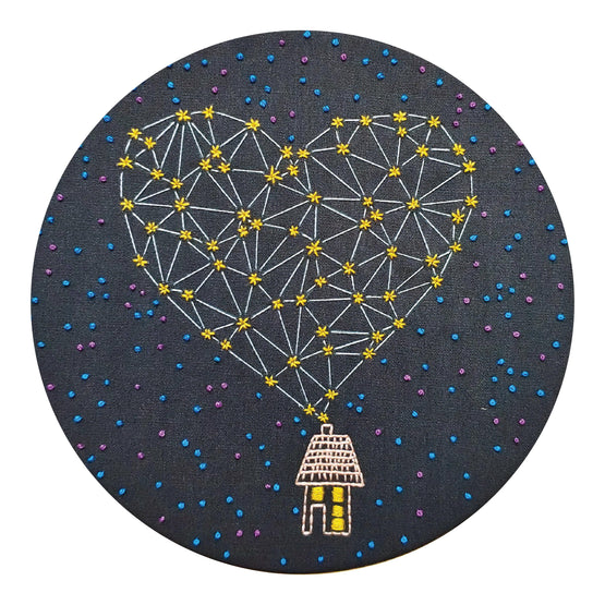 stargazing pre-printed fabric embroidery pattern