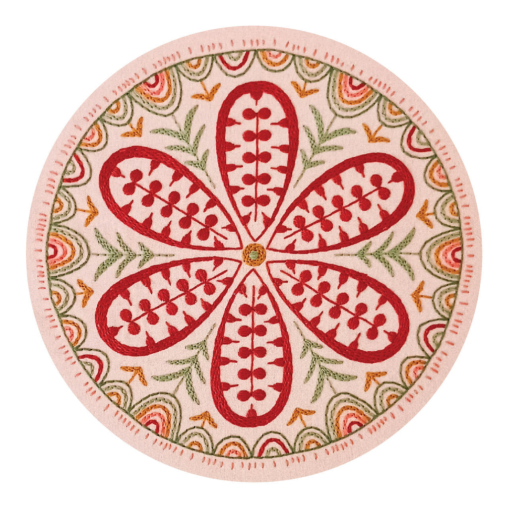 solstice pre-printed fabric embroidery pattern – cozyblue