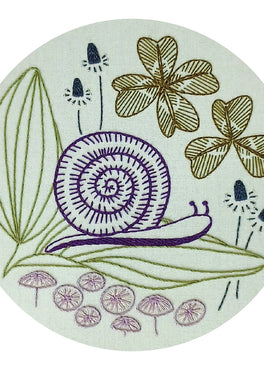 slow + steady pre-printed fabric embroidery pattern