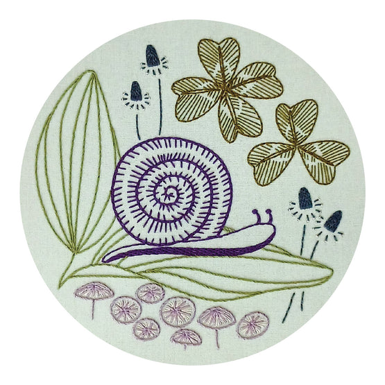 slow + steady pre-printed fabric embroidery pattern