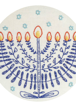 festival of lights pre-printed fabric embroidery pattern