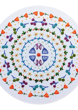 stitches in the round pre-printed fabric embroidery pattern