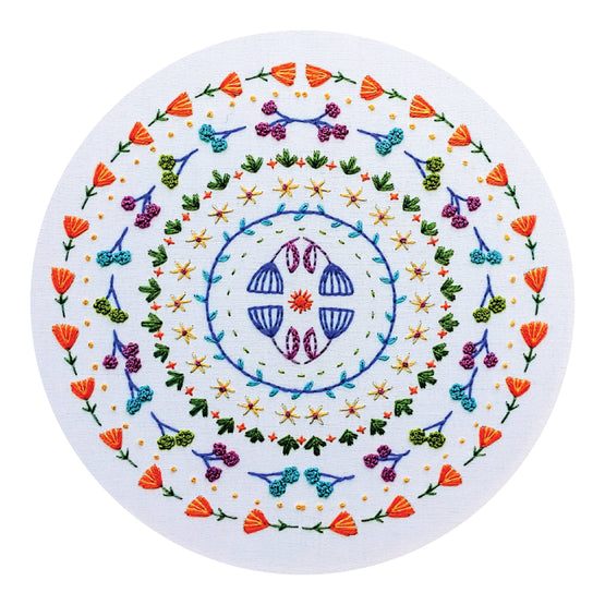 stitches in the round pre-printed fabric embroidery pattern
