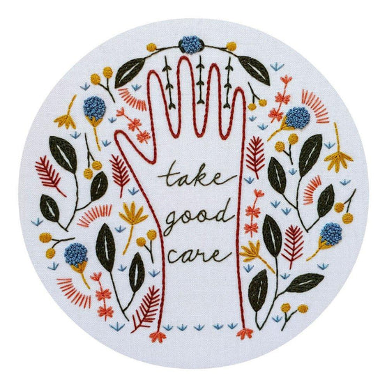 take good care pre-printed fabric embroidery pattern