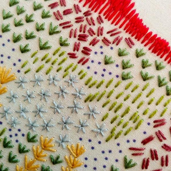 evening walk embroidery kit