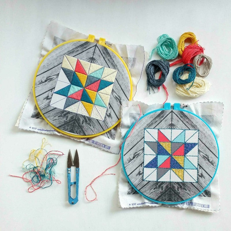 stitch club :: 8/2017 :: barn quilt, two ways (part i)