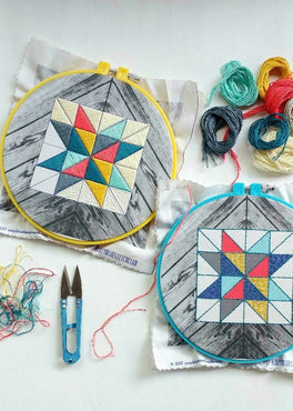 stitch club :: 8/2017 :: barn quilt, two ways (part i)