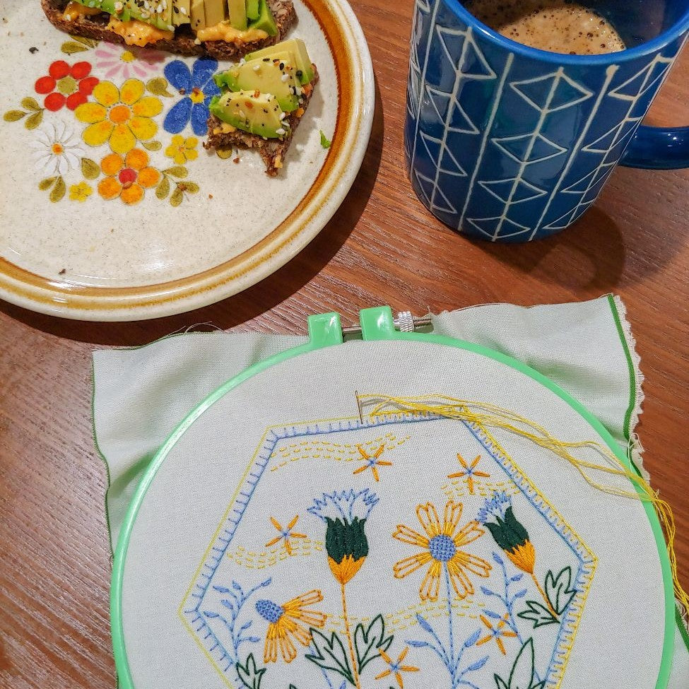 stitch club :: 8/2019 :: summer breeze (progress)