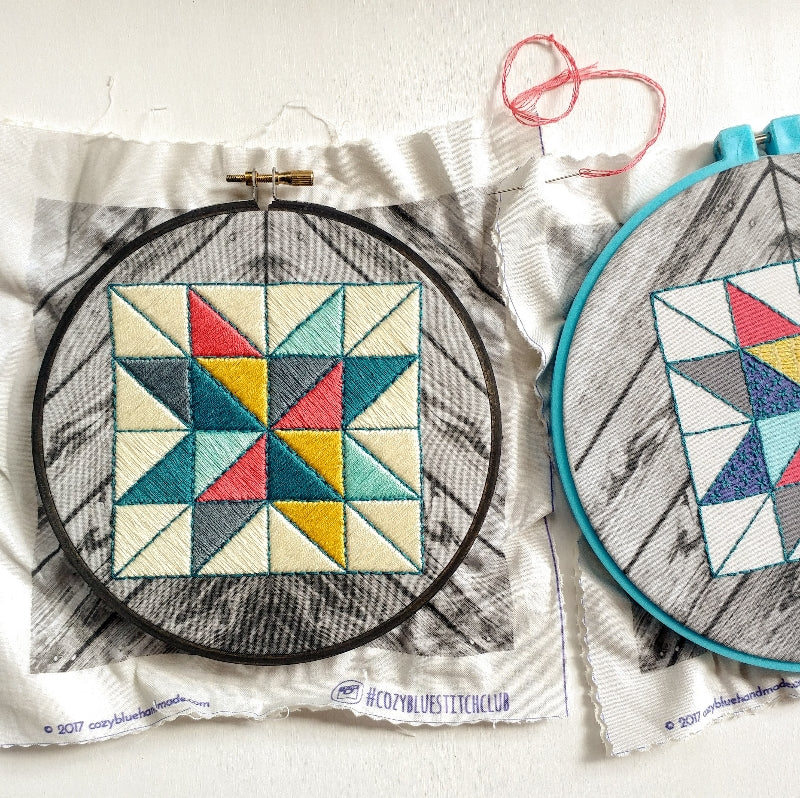 stitch club :: 8/2017 :: barn quilt, two ways (part ii)